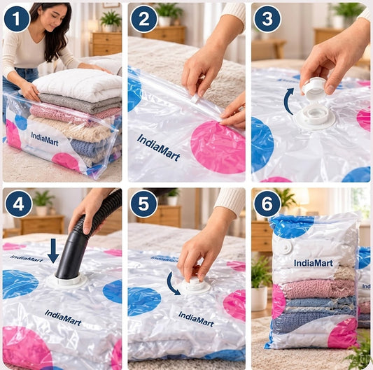 Vacuum Storage Bags (Pack of 5) — Now 50% OFF!🎁