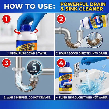 Powerful Drain & Sink Cleaner(BUY 1 GET 3 FREE)